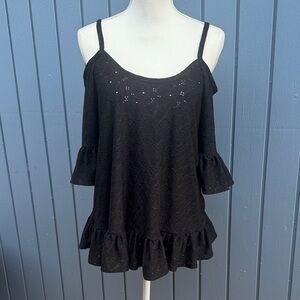 Michael Kors Black Lace Top